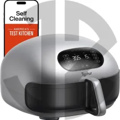 Dome 2 Air Fryer, Extra Large Airfryer with Superior Airflow, Self-cleaning Smart Digital Fryer with PFAS free Basket for Quick Easy Meals, Up to 32 Chicken Wings Capacity [New Version]